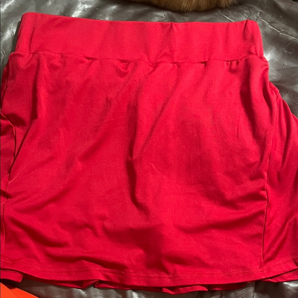 Red Women's tennis Skirt- size xl